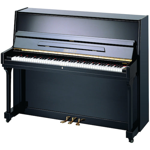 Beale UP115 Acoustic Piano with Matching Duet Stool (Polished Ebony)