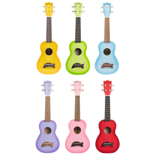 Makala Dolphin Soprano Ukulele (6 Colours) (L)
