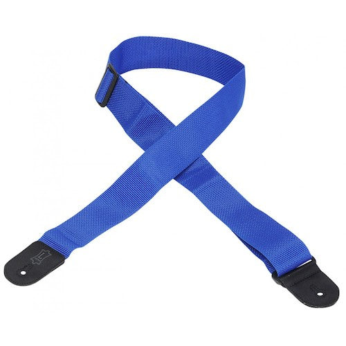 Levys M8POLY-ROY Guitar Strap Classics Series Cotton Polypropylene 2-inch Wide Royal Blue