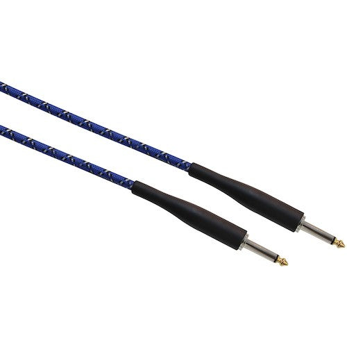 Ashton GW20 premium Guitar Cable Woven Blue Python 20ft