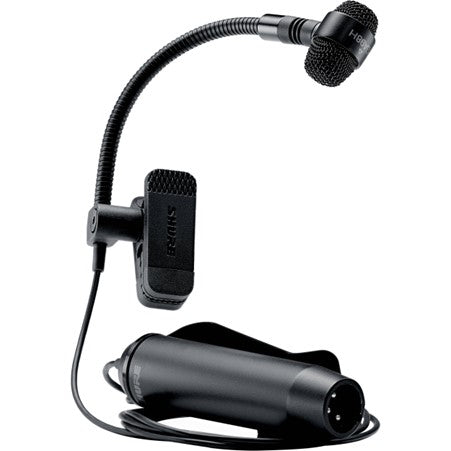 Shure PGA98H-XLR Clip-On Condenser Microphone w/Inline Preamp
