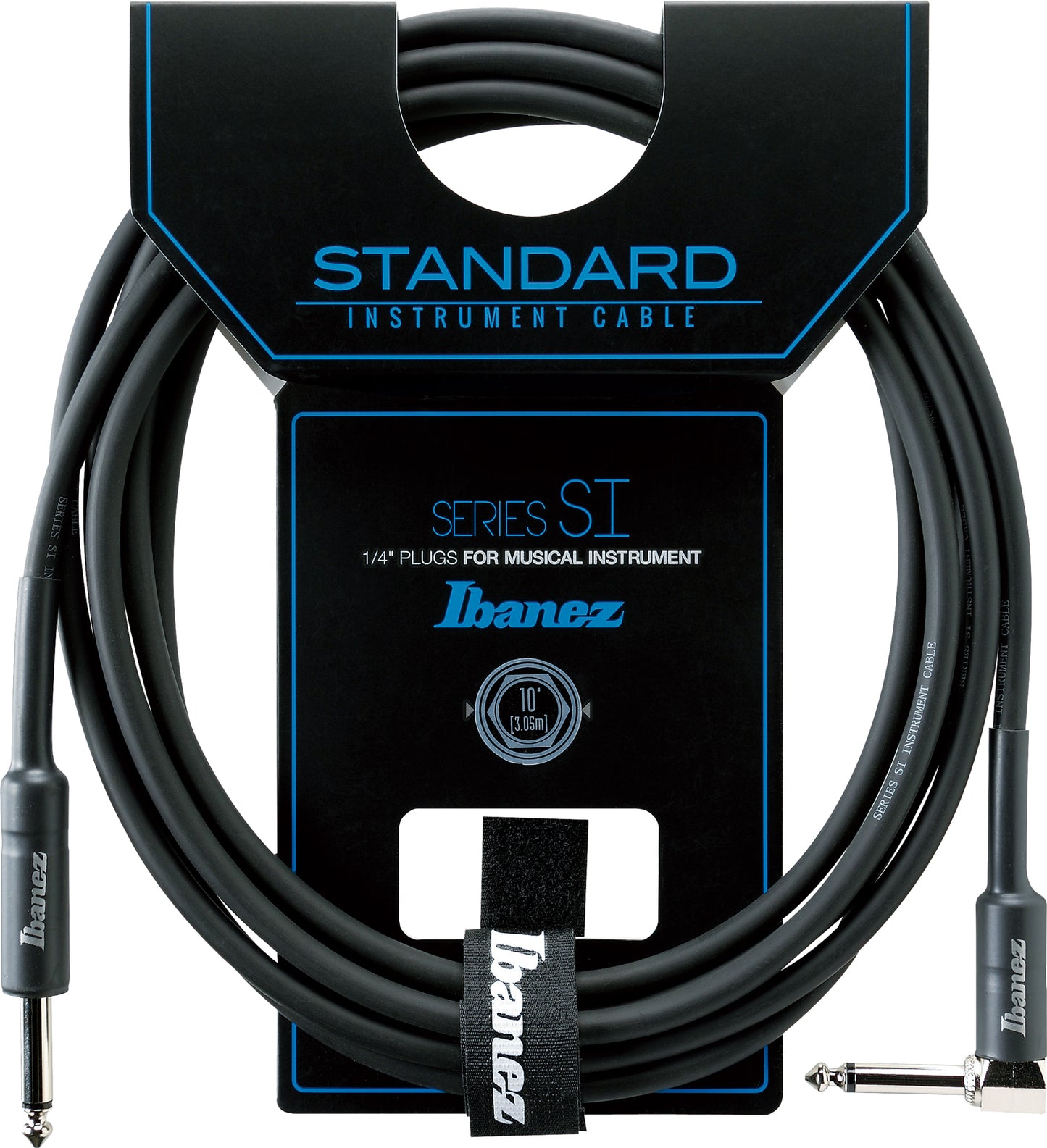 Ibanez Guitar Cable 10ft with Right Angle Plug