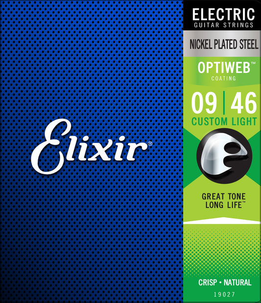 Elixir Strings OptiWeb Electric CUSTOM LIGHT 9-46