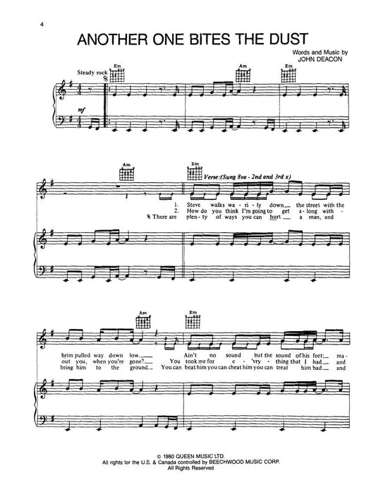 The Best of Queen - For Piano, Vocal & Guitar