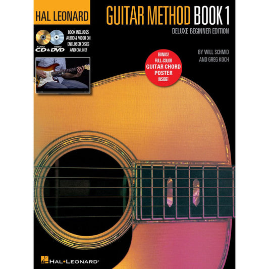 Hal Leonard Guitar Method Book 1 - Deluxe Beginner Edition