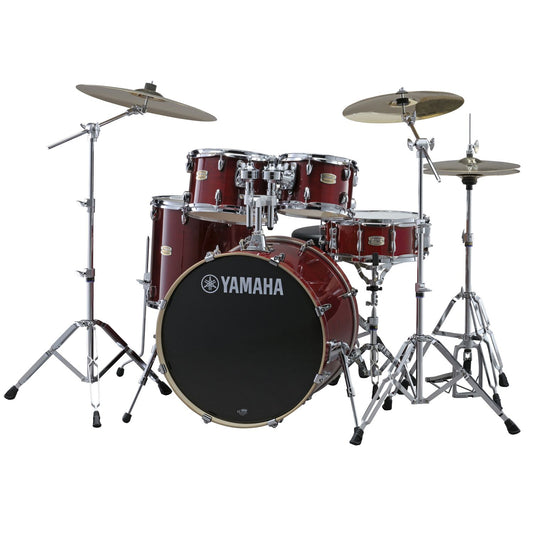 Yamaha SBP2F5CR Stage Custom Birch Drum Kit (Cranberry Red) + Hardware (HW680W)