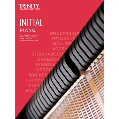 Trinity Piano Exam Grade Initial from 2021-2023 (Book Only)