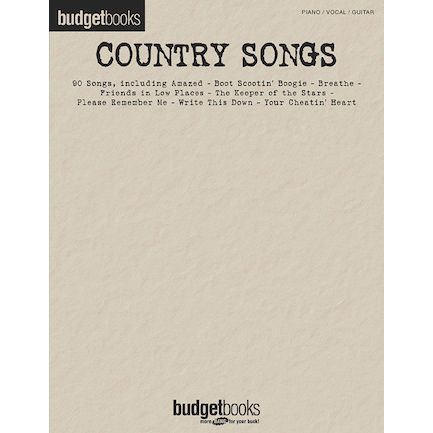 Budget Books - Country Songs PVG