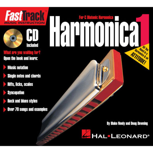 FastTrack Mini Harmonica Pack - Book, Online Audio & Harmonica