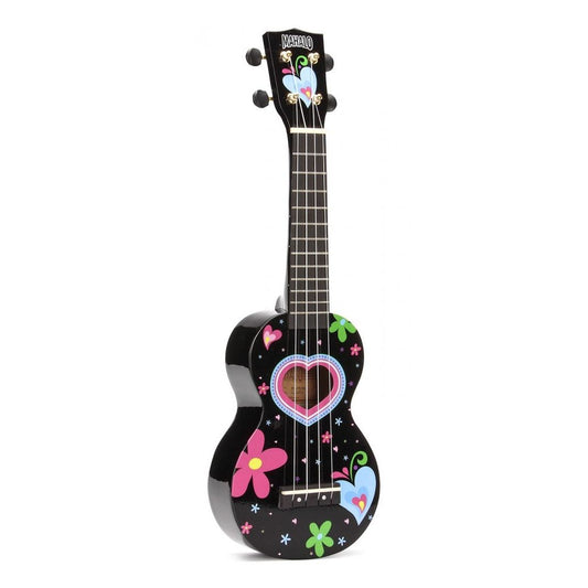 Mahalo MA1HBK Black Heart Soprano Ukulele (H)
